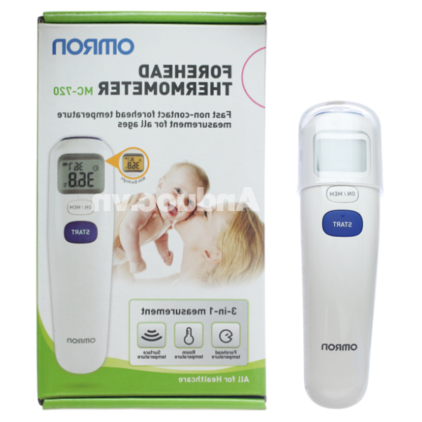 Nhiệt kế hồng ngoại đo trán Omron MC-720