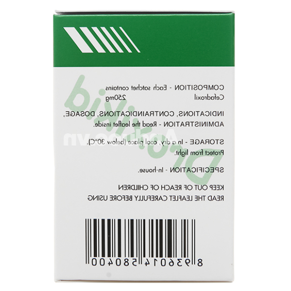 Thuốc cốm Droxikid 250mg trị nhiễm khuẩn đường tiết niệu, đường hô hấp (24 gói x 3g)