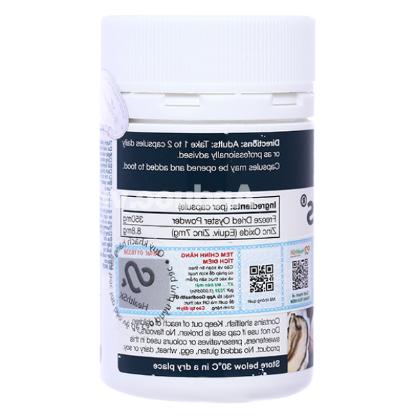 Goodhealth Oyster Plus tăng miễn dịch, sinh lực cho nam chai 60 viên