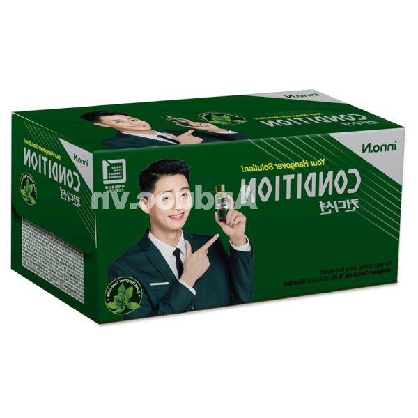 Nước giải rượu inno. N Condition hỗ trợ giải độc, bảo vệ gan hộp 10 chai x 75ml