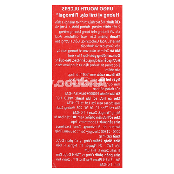 Dung dịch Urgo Mouth Ulcers hỗ trợ giảm nhiệt miệng chai 6ml