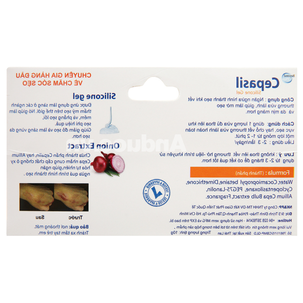 Gel Beyond Plus Cepasil ngừa sẹo & làm mờ sẹo tuýp 10g