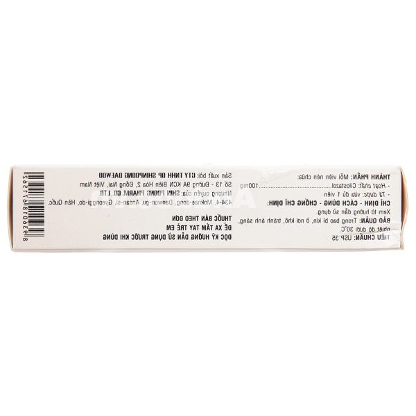 SPLostal 100mg phòng và trị huyết khối (3 vỉ x 10 viên)