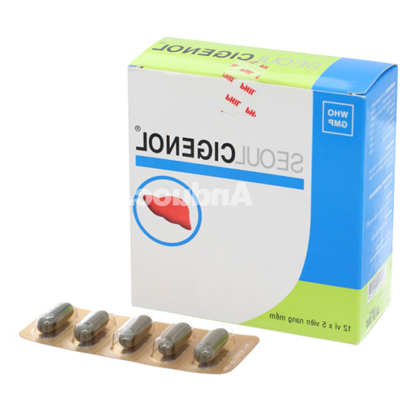 Seoul Cigenol hỗ trợ trị bệnh lý về gan (12 vỉ x 5 viên)