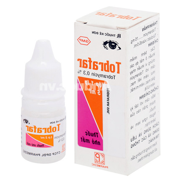 Dung dịch nhỏ mắt Tobrafar 0.3% trị nhiễm khuẩn mắt lọ 5ml