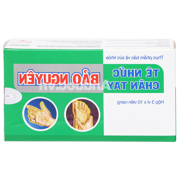 Tê nhức chân tay Bảo Nguyên hoạt huyết, mạnh gân cốt hộp 30 viên