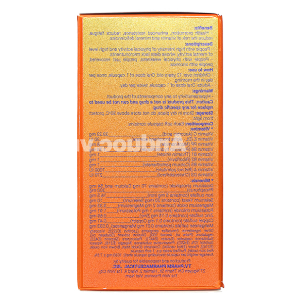 Phariton TVP bổ sung vitamin và khoáng chất hộp 60 viên
