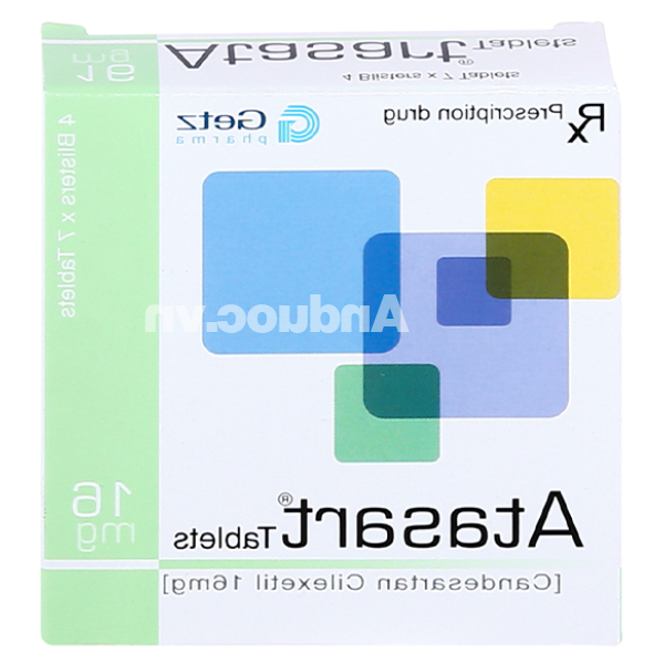Atasart Tablets 16mg trị tăng huyết áp (4 vỉ x 7 viên)