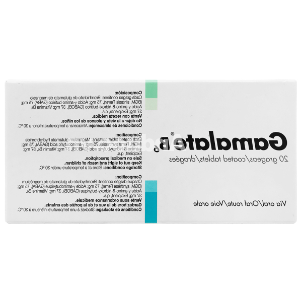Gamalate B6 hỗ trợ trị suy nhược thần kinh (2 vỉ x 10 viên)