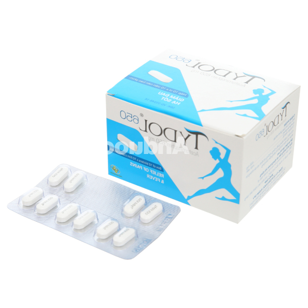 Tydol 650 hạ sốt, giảm đau từ nhẹ đến trung bình (10 vỉ x 10 viên)