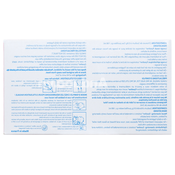 Nhỏ mắt, mũi, tai Fysoline Đẳng trương (40 ống x 5ml)