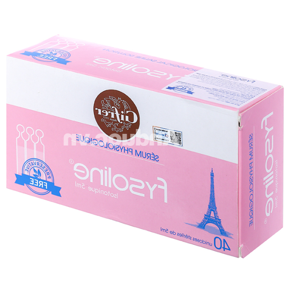 Nhỏ mắt, mũi, tai Fysoline Đẳng trương (40 ống x 5ml)