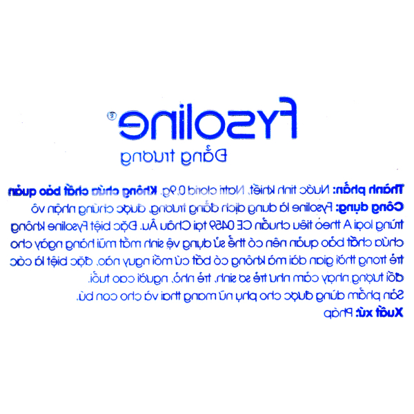 Nhỏ mắt, mũi, tai Fysoline Đẳng trương (40 ống x 5ml)