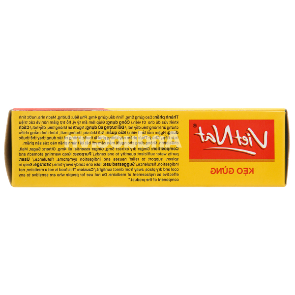 Kẹo gừng VietNat hỗ trợ giảm nôn, đầy hơi hộp 30 viên