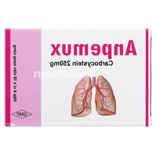 Anpemux 250mg trị rối loạn tiết dịch hô hấp (6 vỉ x 10 viên)