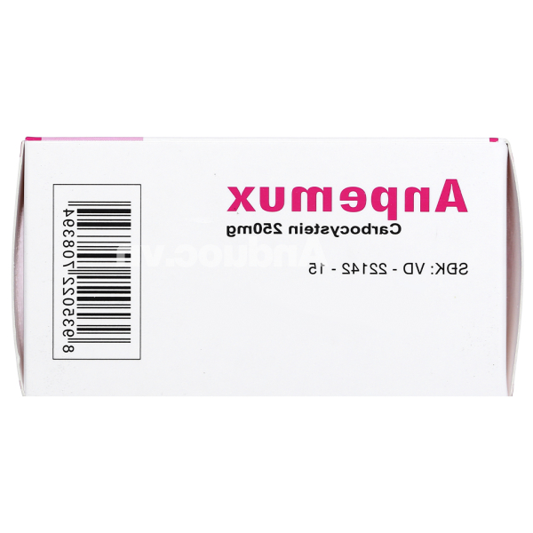 Anpemux 250mg trị rối loạn tiết dịch hô hấp (6 vỉ x 10 viên)