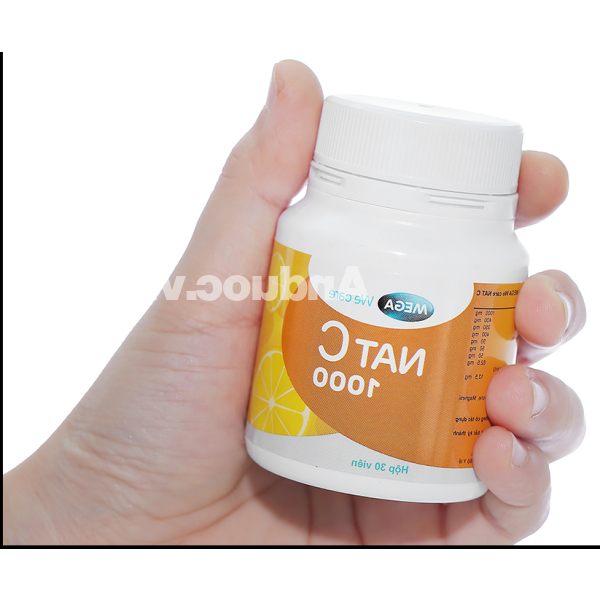 Nat C 1000 hỗ trợ tăng đề kháng hộp 30 viên