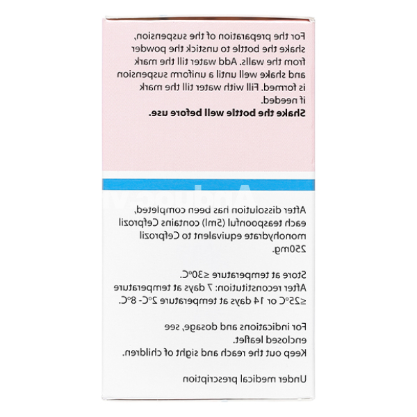 Bột pha hỗn dịch uống Pricefil 250mg/5ml trị nhiễm khuẩn đường hô hấp chai 30ml