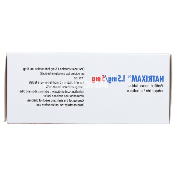 Natrixam 1.5mg/5mg trị tăng huyết áp (6 vỉ x 5 viên)