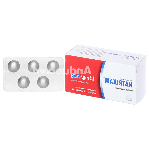 Natrixam 1.5mg/5mg trị tăng huyết áp (6 vỉ x 5 viên)