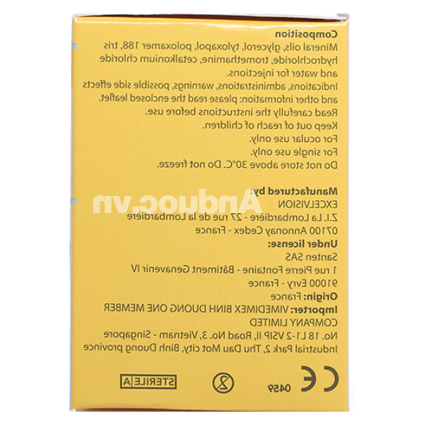 Nhũ tương nhỏ mắt Cationorm dưỡng ẩm, bôi trơn mắt (30 ống x 0.4ml)