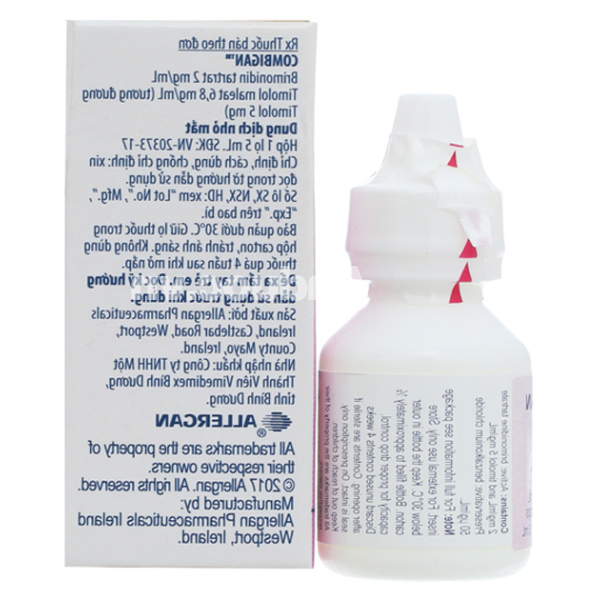 Dung dịch nhỏ mắt Combigan trị tăng nhãn áp lọ 5ml