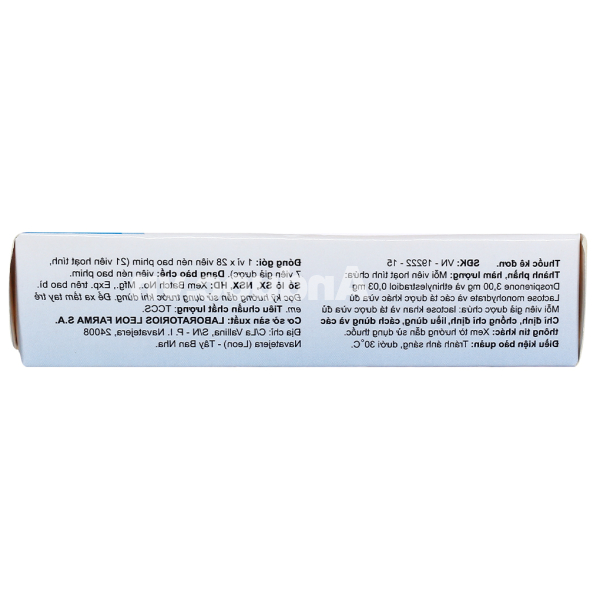 Rosepire 3mg/0.03mg thuốc tránh thai hằng ngày (1 vỉ x 28 viên)