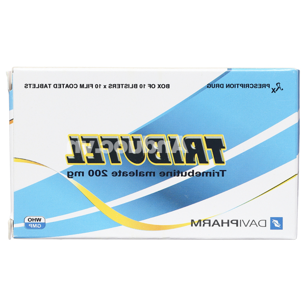 Tributel 200mg giảm đau do co thắt tiêu hóa (10 vỉ x 10 viên)