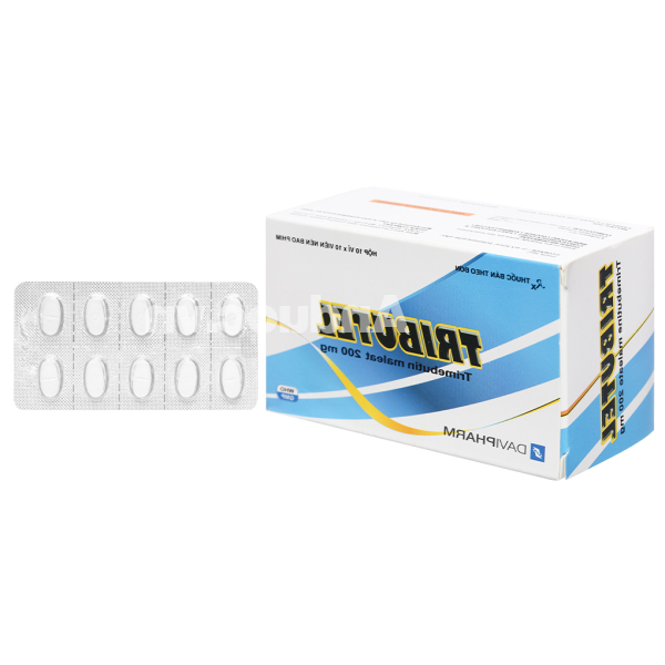 Tributel 200mg giảm đau do co thắt tiêu hóa (10 vỉ x 10 viên)