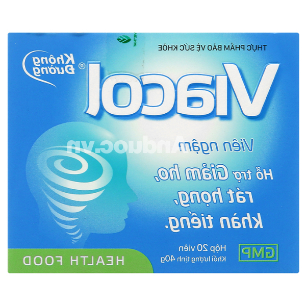 Viên ngậm Viacol không đường hỗ trợ giảm ho, đau rát họng hộp 20 viên