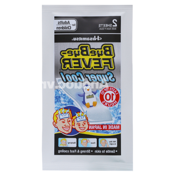 Miếng dán hạ sốt ByeBye Fever Super Cool (3 gói x 2 miếng)