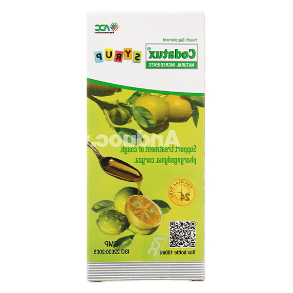Siro Codatux hỗ trợ giảm ho, đau rát họng chai 100ml