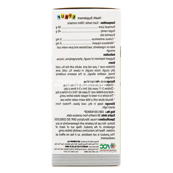 Siro Codatux hỗ trợ giảm ho, đau rát họng chai 100ml