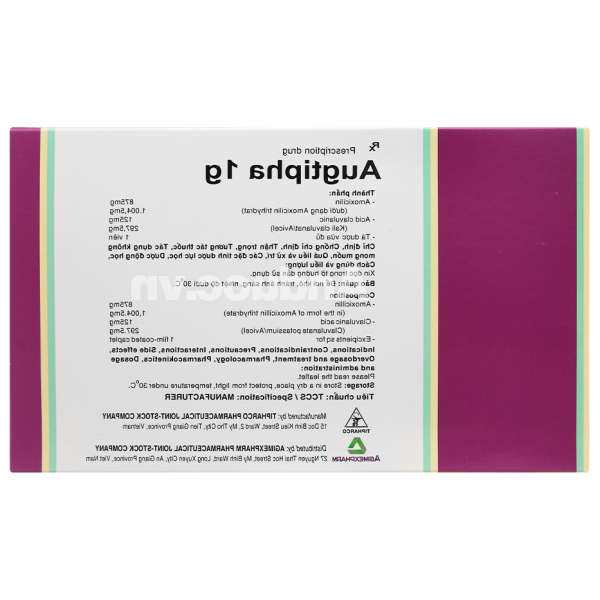 Augtipha 1g trị nhiễm khuẩn (2 vỉ x 10 viên)