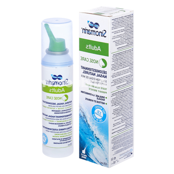 Xịt mũi Sinomarin Adults giảm nghẹt mũi chai 125ml