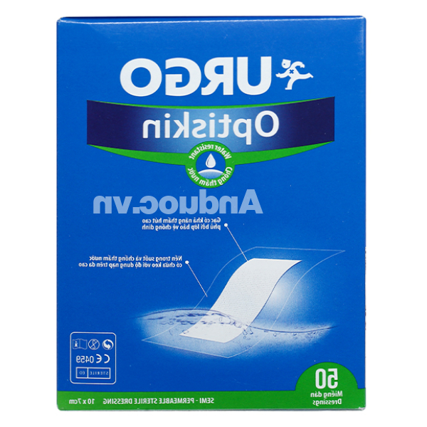 Gạc Urgo Optiskin (10cm x 7cm) hộp 50 miếng