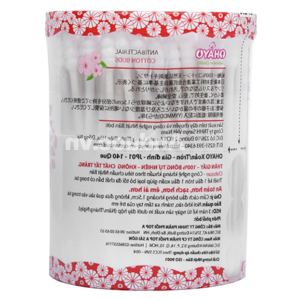 Tăm bông người lớn Ohayo JP01 đầu xoắn hủ 140 que