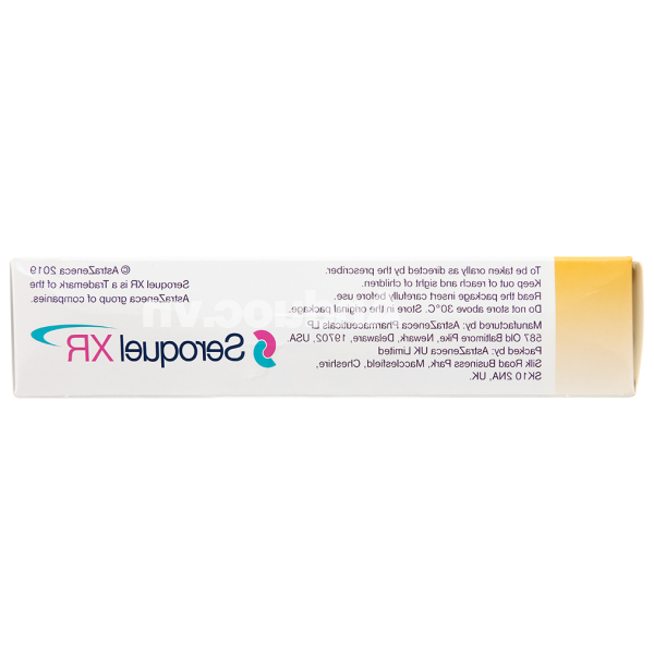 Seroquel XR 50mg trị bệnh tâm thần phân liệt, rối loạn lưỡng cực (3 vỉ x 10 viên)