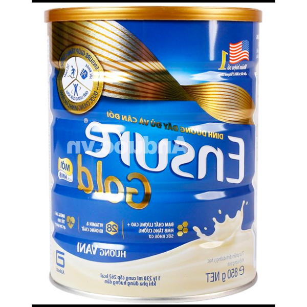 Sữa bột Ensure Gold bổ sung dinh dưỡng, tăng cường sức khỏe hương vani lon 850g