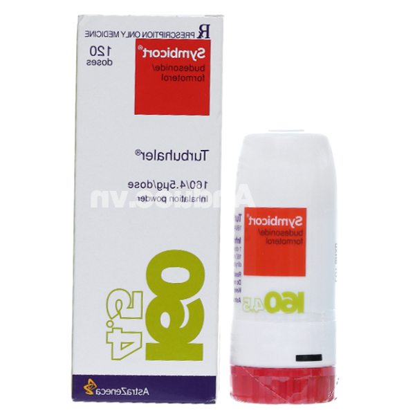 Bột hít phân liều Symbicort Turbuhaler 160/4.5mcg/liều trị hen suyễn chai 120 liều