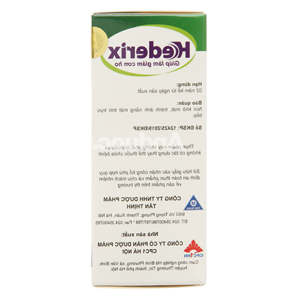 Siro Hederix hỗ trợ giảm ho, đau rát họng hộp 20 ống x 10ml