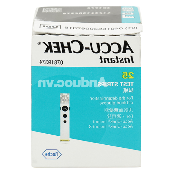 Que thử đường huyết Accu-Chek Instant hộp 25 que