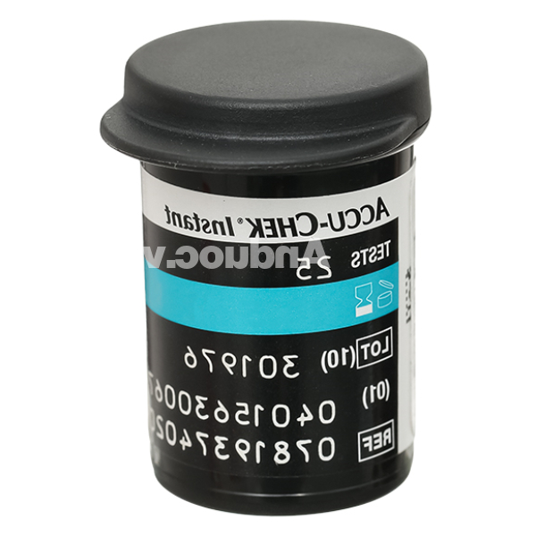 Que thử đường huyết Accu-Chek Instant hộp 25 que
