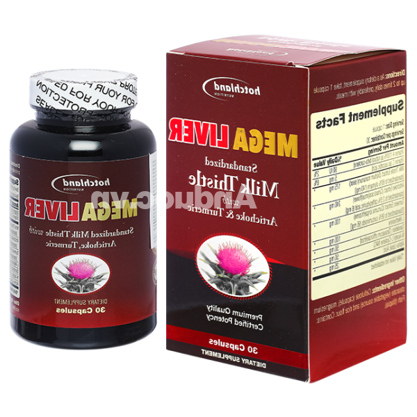 Hotchland Mega Liver giúp giải độc, tăng cường chức năng gan chai 30 viên