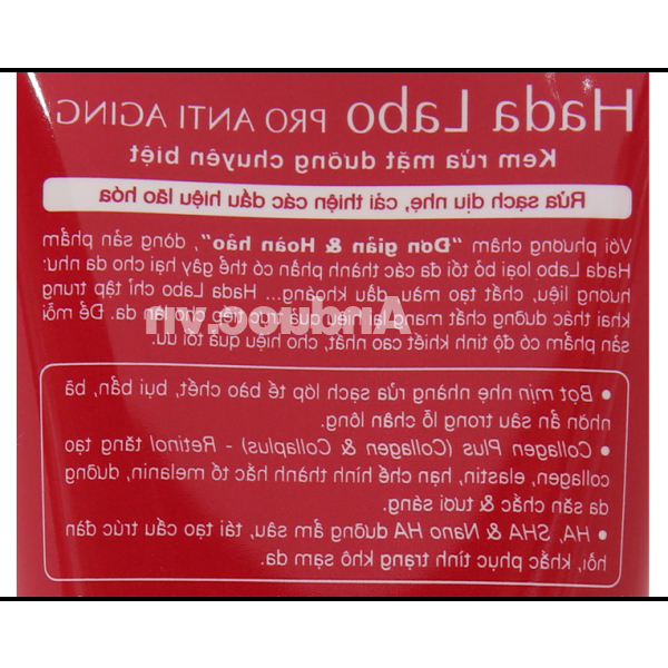 Kem rửa mặt Hada Labo Pro Anti Aging cải thiện da lão hóa tuýp 80g