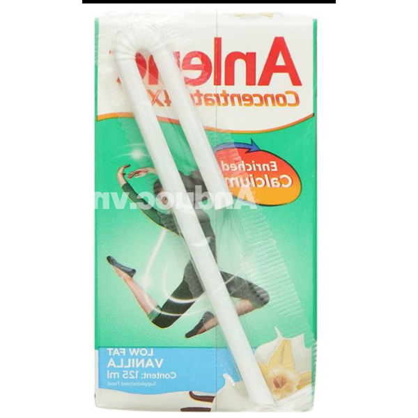 Sữa bột pha sẵn Anlene đậm đặc 4x giàu canxi hương vani hộp 125ml