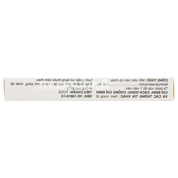 Medisolone 4mg thuốc chống viêm (3 vỉ x 10 viên)