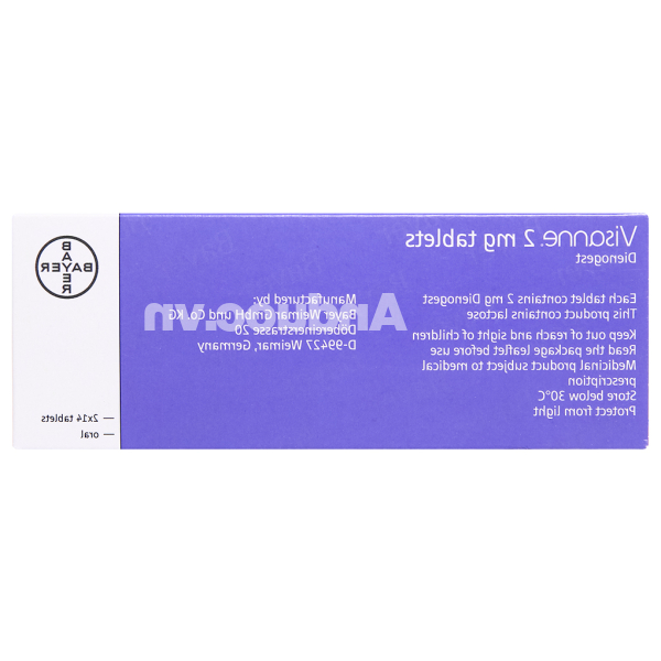 Visanne 2mg tablets trị lạc nội mạc tử cung (2 vỉ x 14 viên)