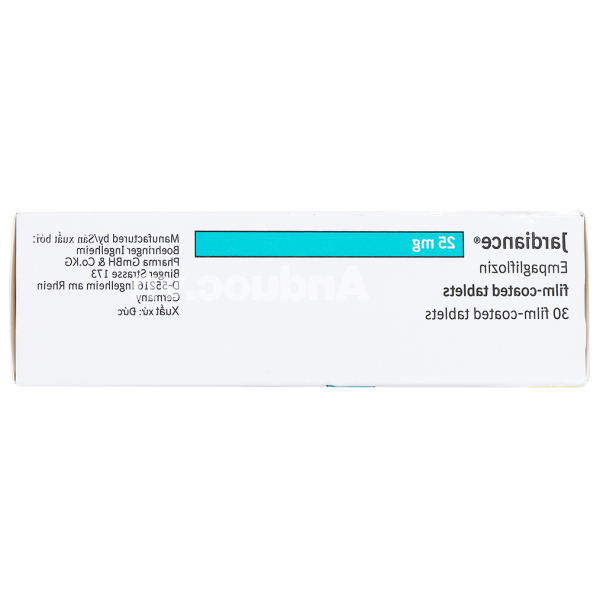 Jardiance 25mg trị đái tháo đường tuýp 2 (3 vỉ x 10 viên)
