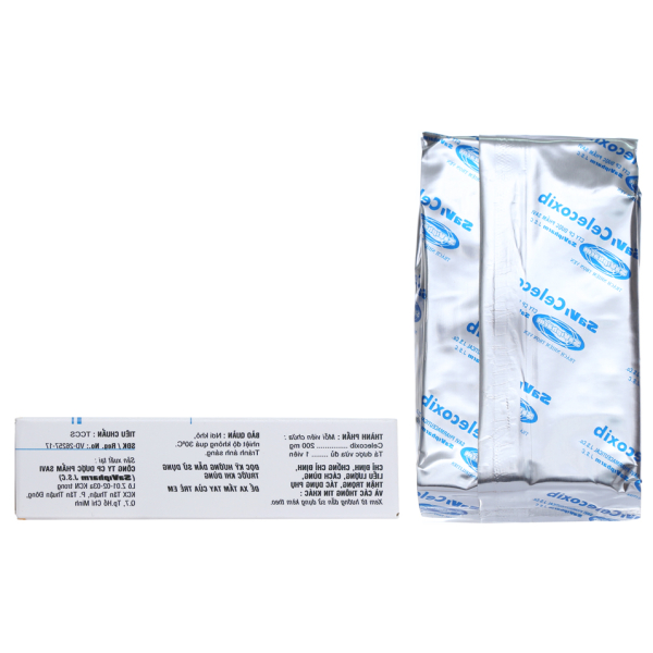 Savi Celecoxib 200mg giảm đau, kháng viêm xương khớp (2 vỉ x 10 viên)